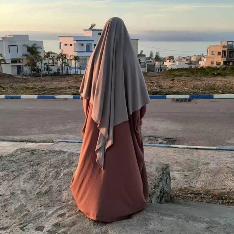 Garment Long Khimar Women Hijab Sleeveless Tops Abaya Jilbab Niqab Hijab