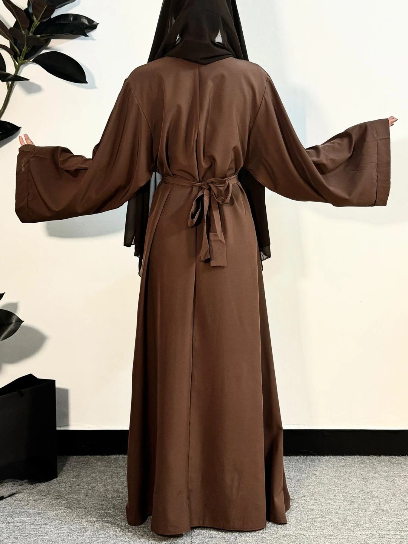 Abayas Women Kaftans  Dress With Belt Full Sleeve Clothing Women  Dubai Robe Dresses 2025