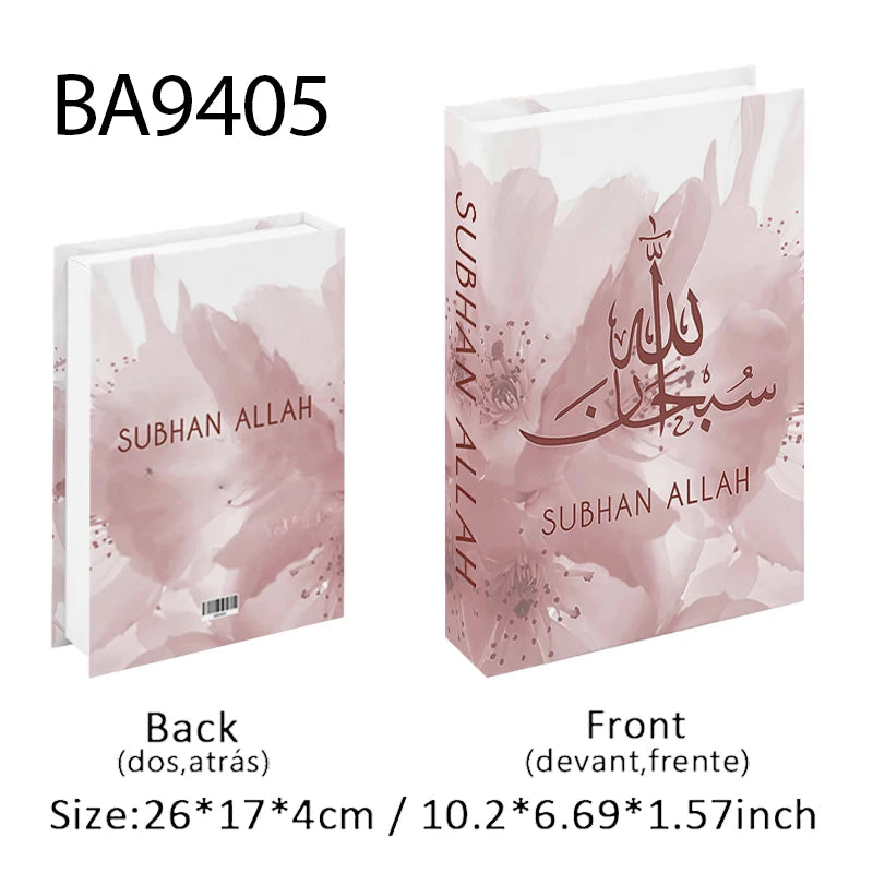 Islam Luxury Fake Book Storage Box Islamic Kaaba Mosque Decorative Books Home Decor Coffee Table Bedroom Interior Decoration