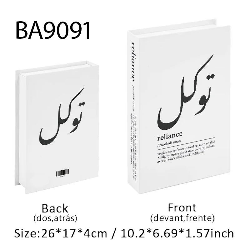 Islam Luxury Fake Book Storage Box Islamic Kaaba Mosque Decorative Books Home Decor Coffee Table Bedroom Interior Decoration