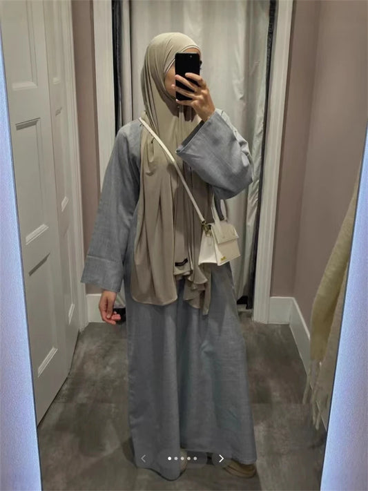Clothes Women Abaya Damen Dubai Elegant Kaftan Modest Dresses