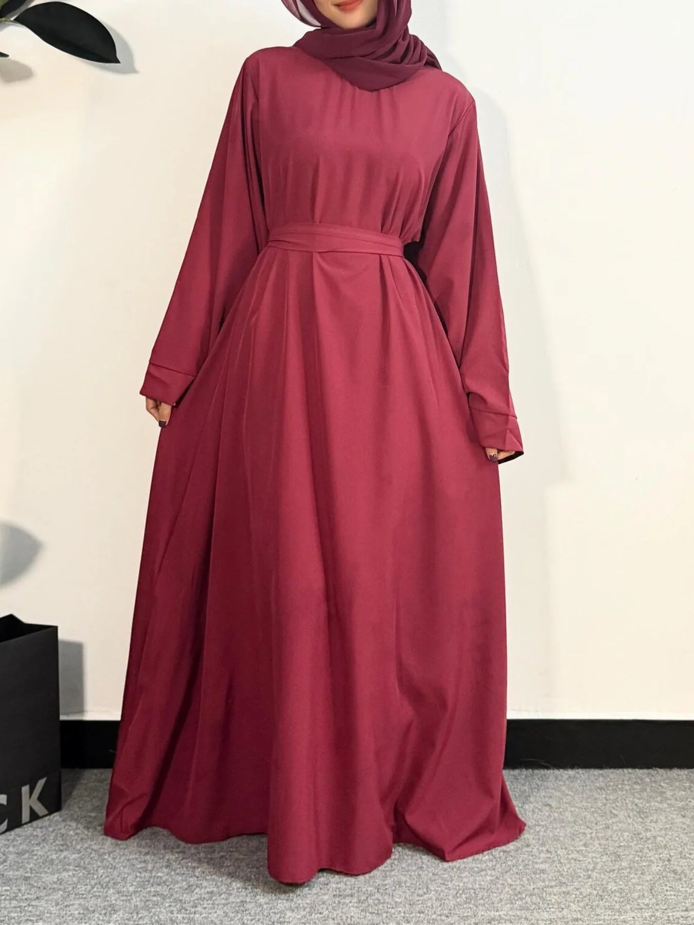 Abayas Women Kaftans  Dress With Belt Full Sleeve Clothing Women  Dubai Robe Dresses 2025