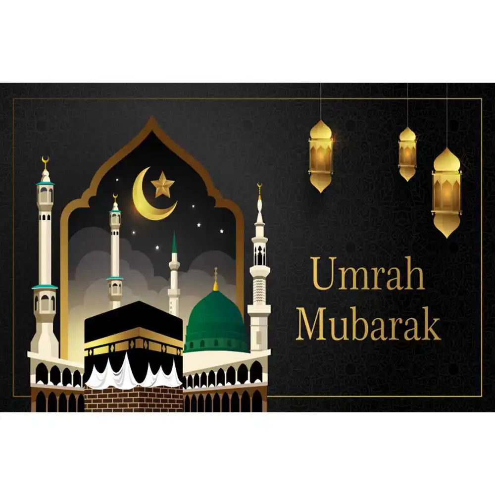 Flash Hajj Mubarak Background Ramadan Islam Muslim Islam Celebration Eid al-Fitr Party Decoration Banner Photography Background