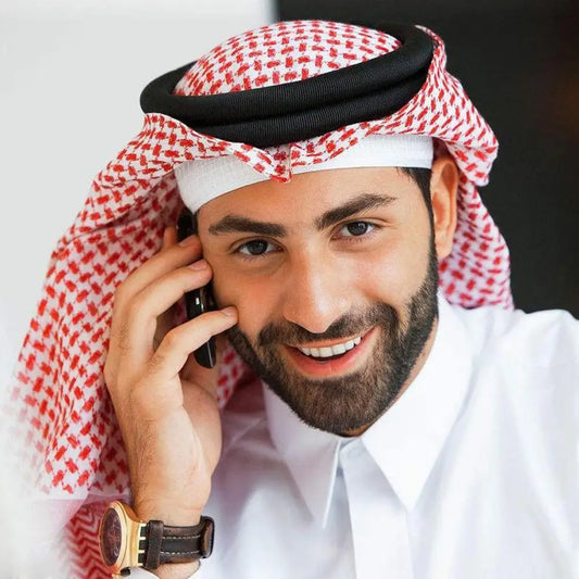 Foulard Print Scarf Men  Headwear  Scarf Turban Headcover