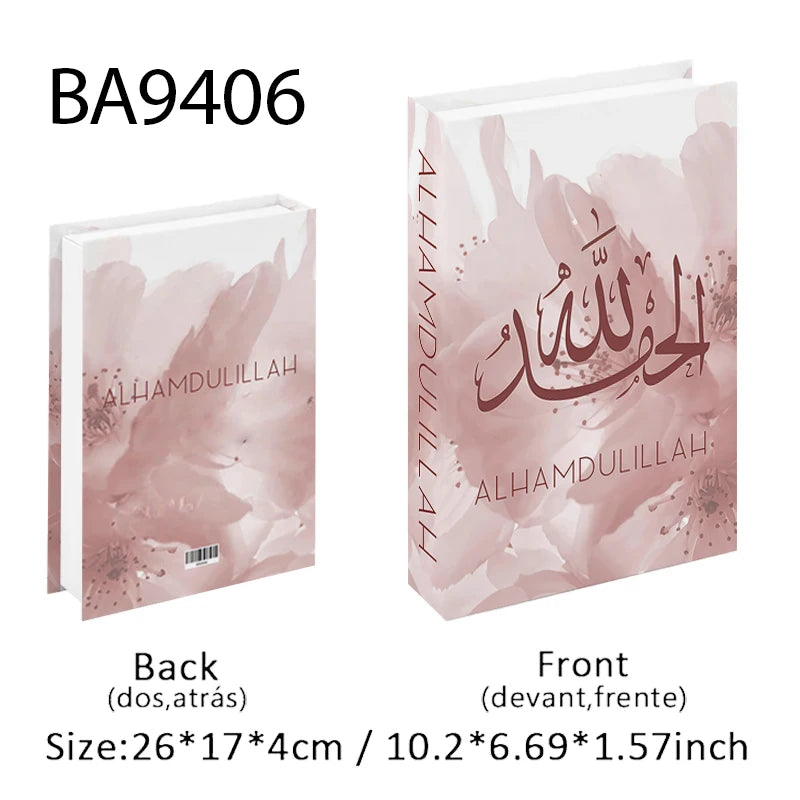 Islam Luxury Fake Book Storage Box Islamic Kaaba Mosque Decorative Books Home Decor Coffee Table Bedroom Interior Decoration