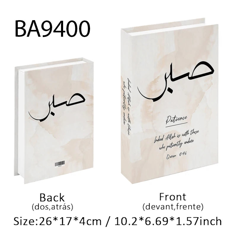 Islam Luxury Fake Book Storage Box Islamic Kaaba Mosque Decorative Books Home Decor Coffee Table Bedroom Interior Decoration
