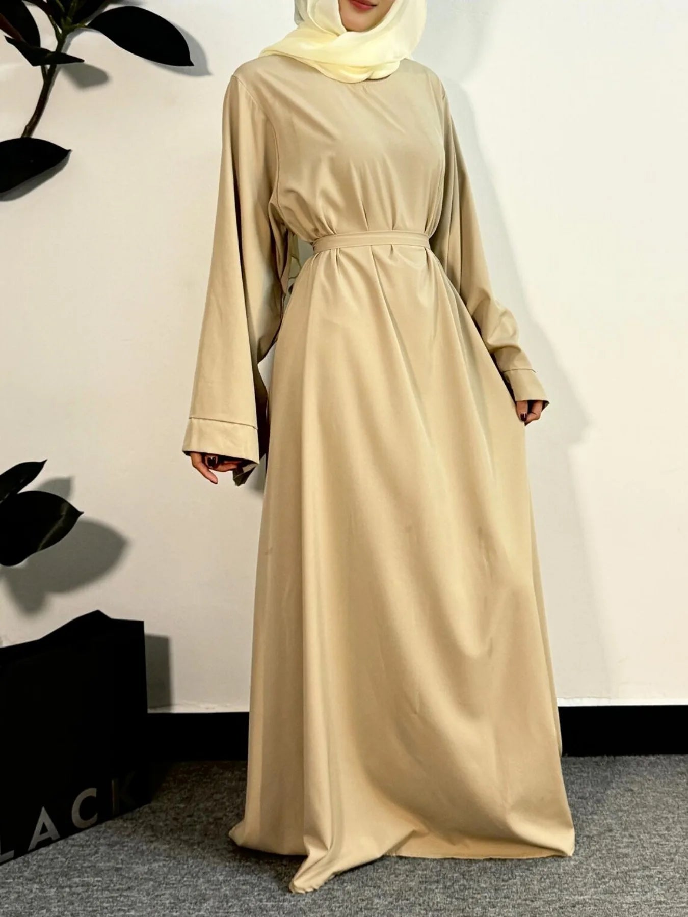 Abayas Women Kaftans  Dress With Belt Full Sleeve Clothing Women  Dubai Robe Dresses 2025