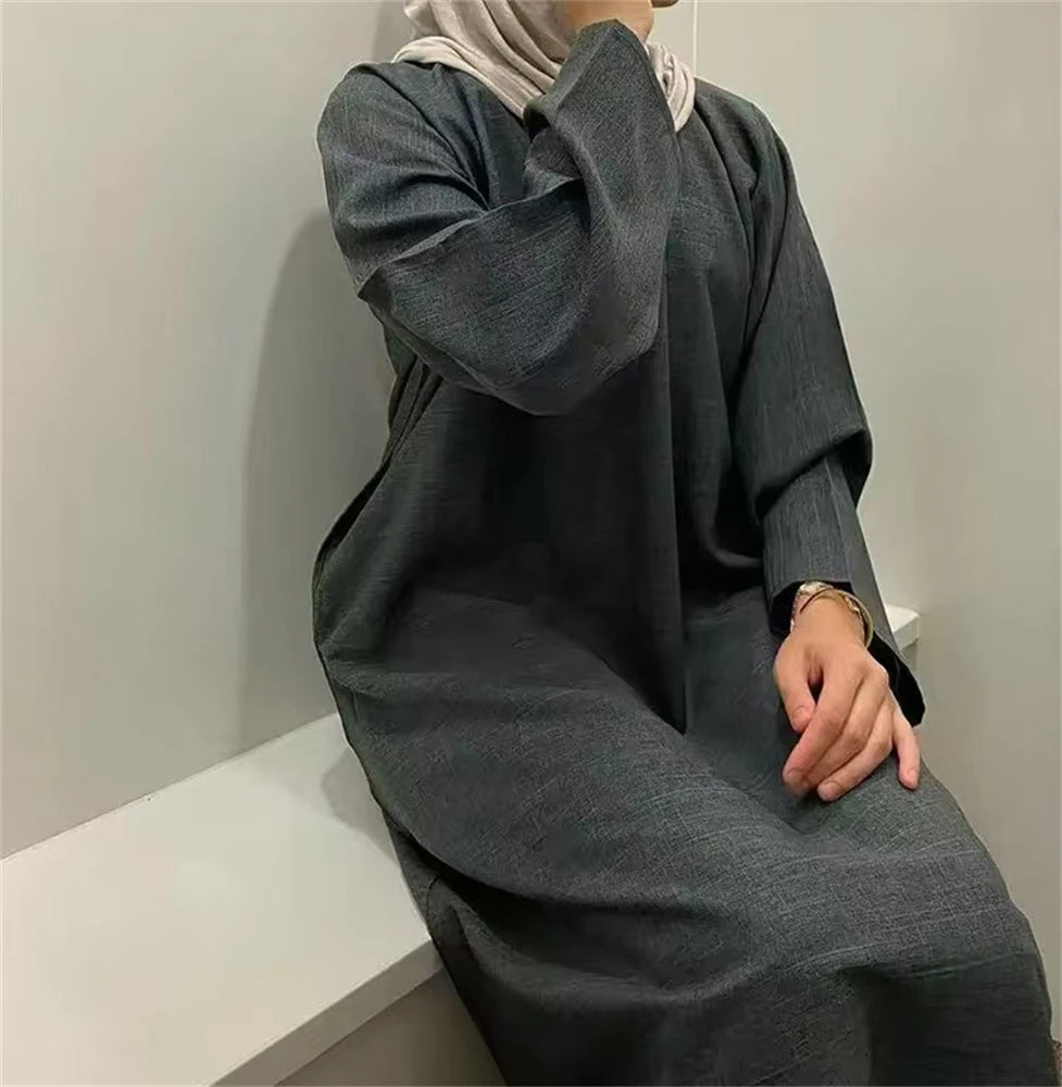Clothes Women Abaya Damen Dubai Elegant Kaftan Modest Dresses
