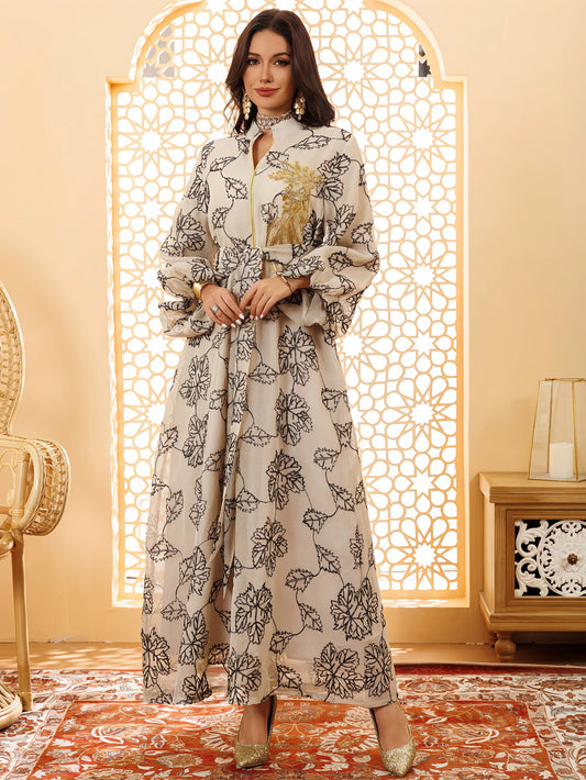 Elegant Black Abaya Black Floral Embroidery Versatile ModestFlair for Dubai Casual2025