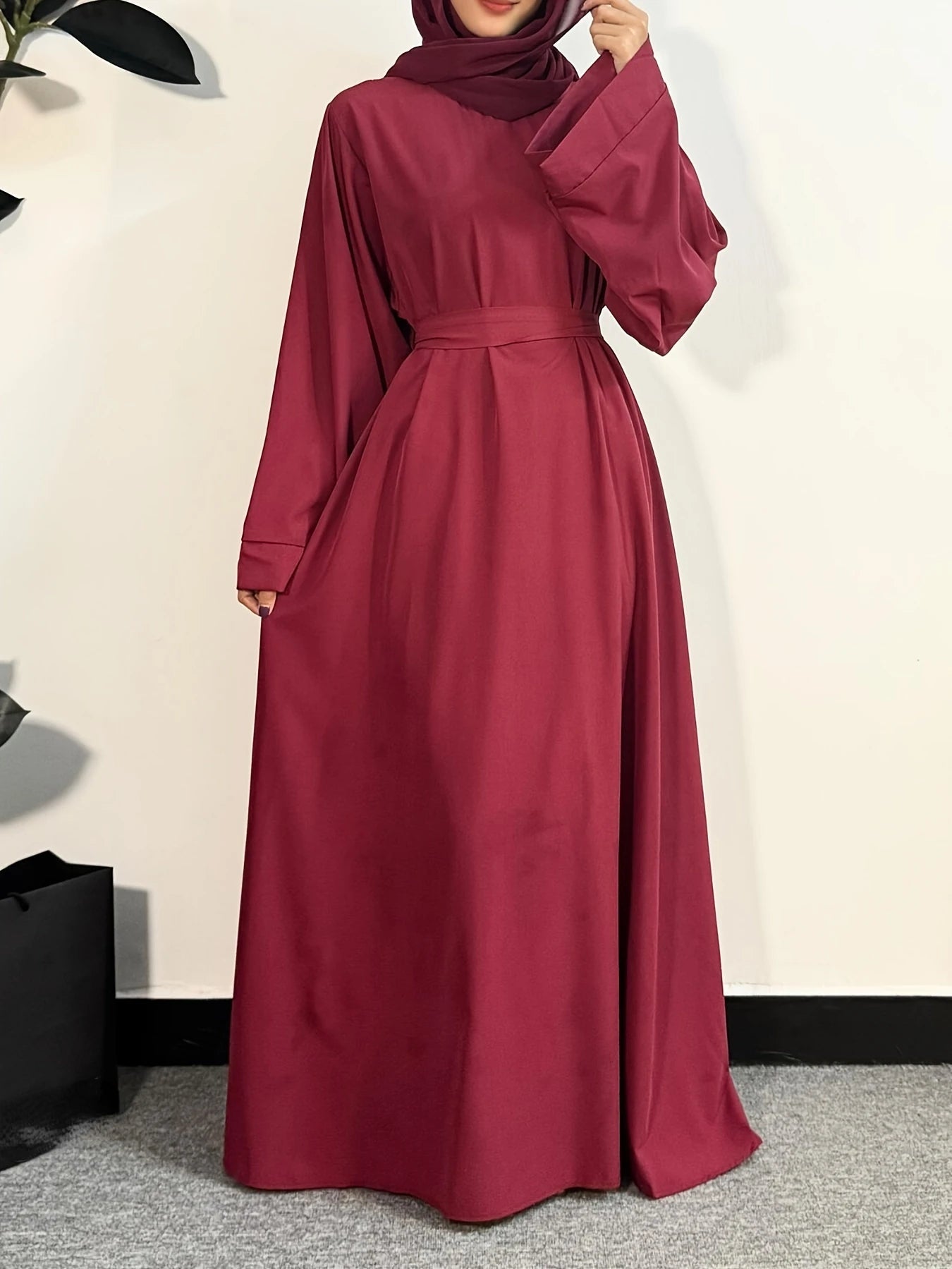 Abayas Women Kaftans  Dress With Belt Full Sleeve Clothing Women  Dubai Robe Dresses 2025