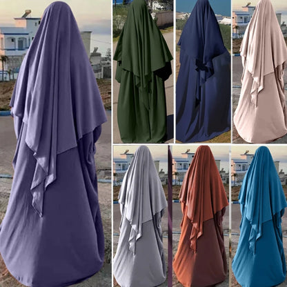 Garment Long Khimar Women Hijab Sleeveless Tops Abaya Jilbab Niqab Hijab
