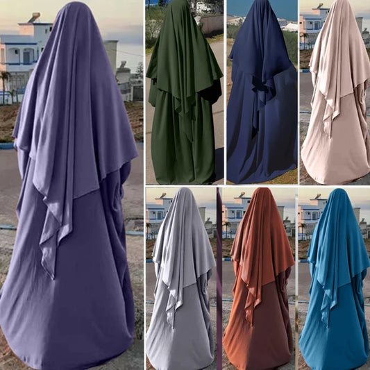 Garment Long Khimar Women Hijab Sleeveless Tops Abaya Jilbab Niqab Hijab