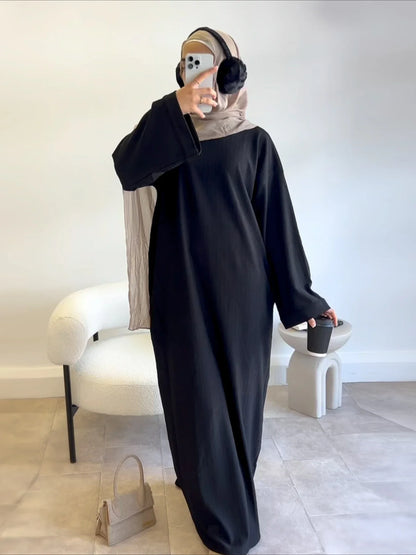 Abaya for Women Corduroy Dress 2025  Dresses Jalabiya Long Robe Dubai Kaftan