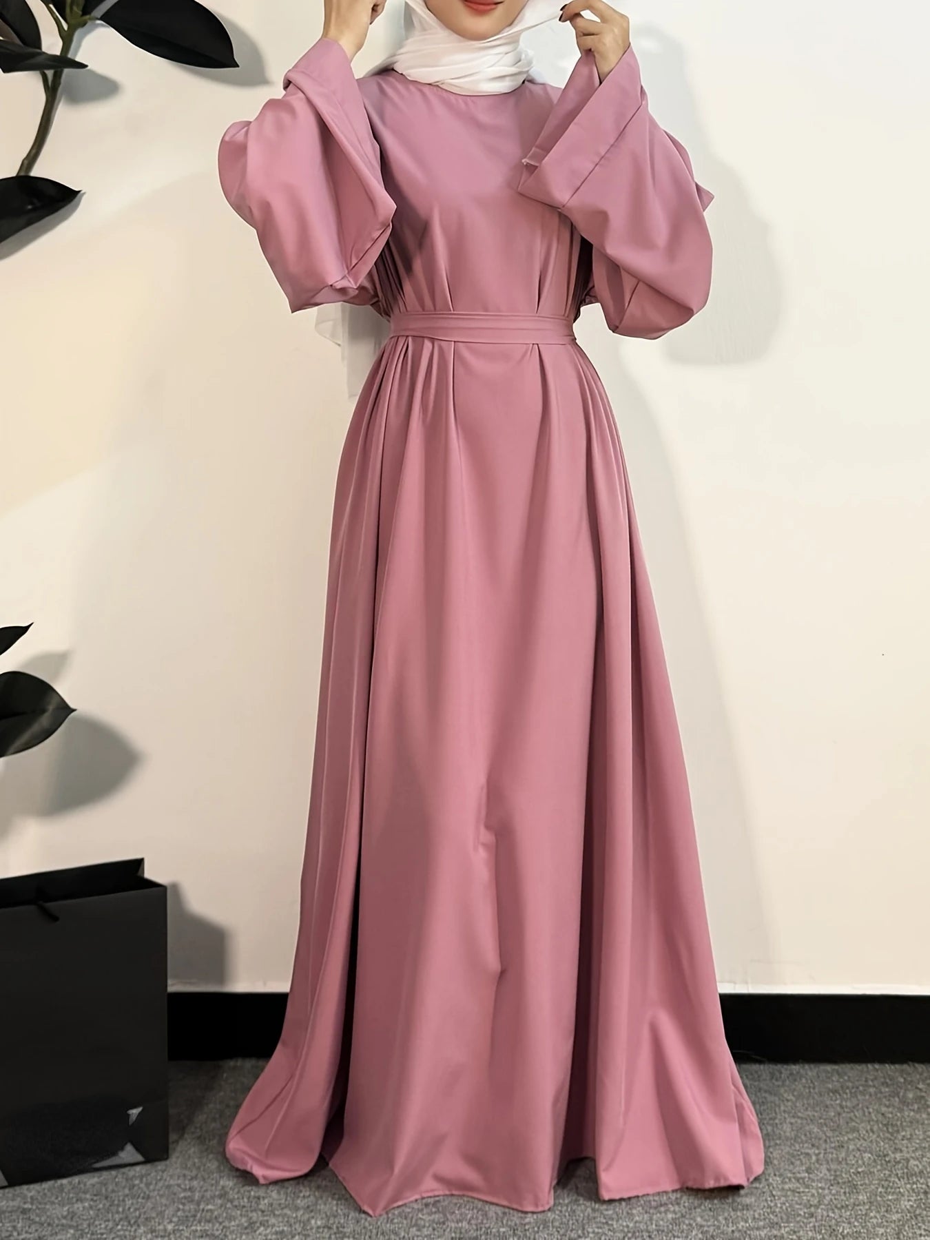 Abayas Women Kaftans  Dress With Belt Full Sleeve Clothing Women  Dubai Robe Dresses 2025