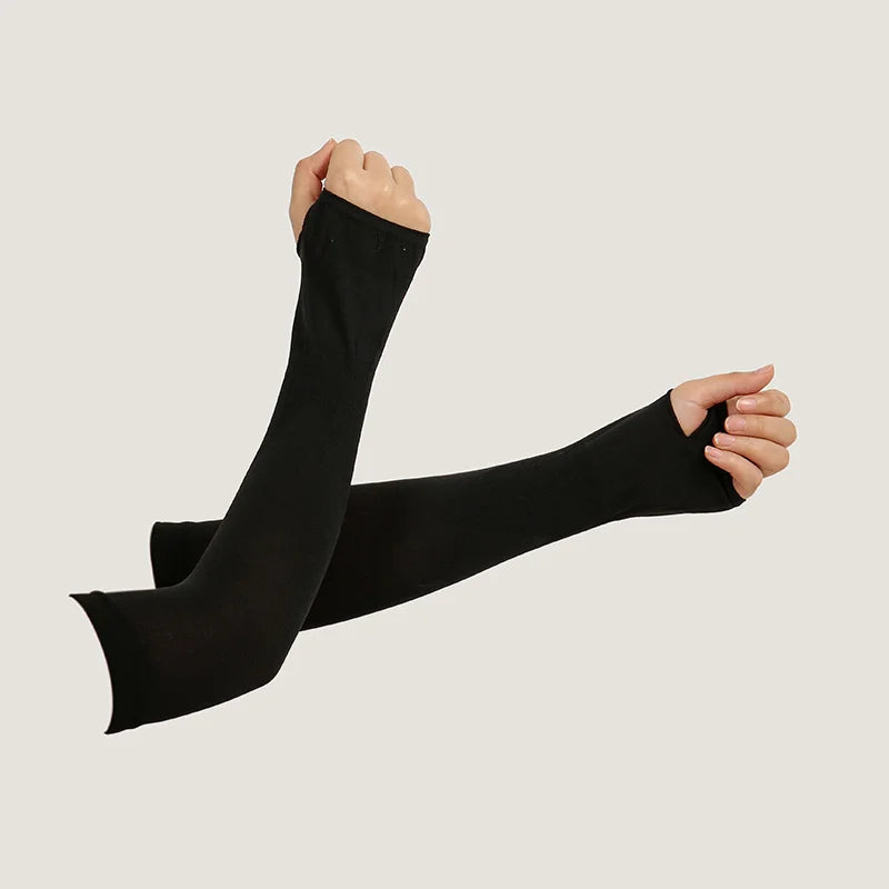 Modal Islamic Sleeves Lace Gloves Arms Stretch Stretchy Cover Islam Oversleeves Abaya Hijab Islam Islamic Sleeves Arm Cover