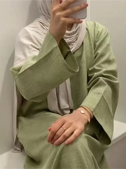 Clothes Women Abaya Damen Dubai Elegant Kaftan Modest Dresses