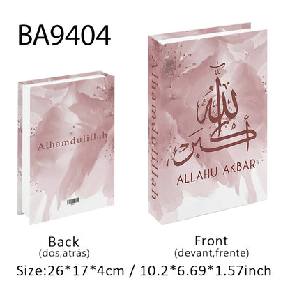 Islam Luxury Fake Book Storage Box Islamic Kaaba Mosque Decorative Books Home Decor Coffee Table Bedroom Interior Decoration