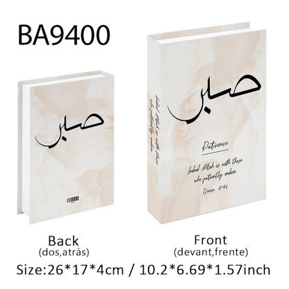Islam Luxury Fake Book Storage Box Islamic Kaaba Mosque Decorative Books Home Decor Coffee Table Bedroom Interior Decoration