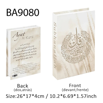 Islam Luxury Fake Book Storage Box Islamic Kaaba Mosque Decorative Books Home Decor Coffee Table Bedroom Interior Decoration