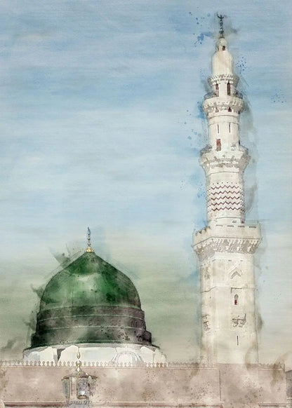Islamic Masjid Mosque Allah Mecca Medina Kaaba Sacred Place Posters Canvas Painting Print Wall Art Pictures Living Room Decor
