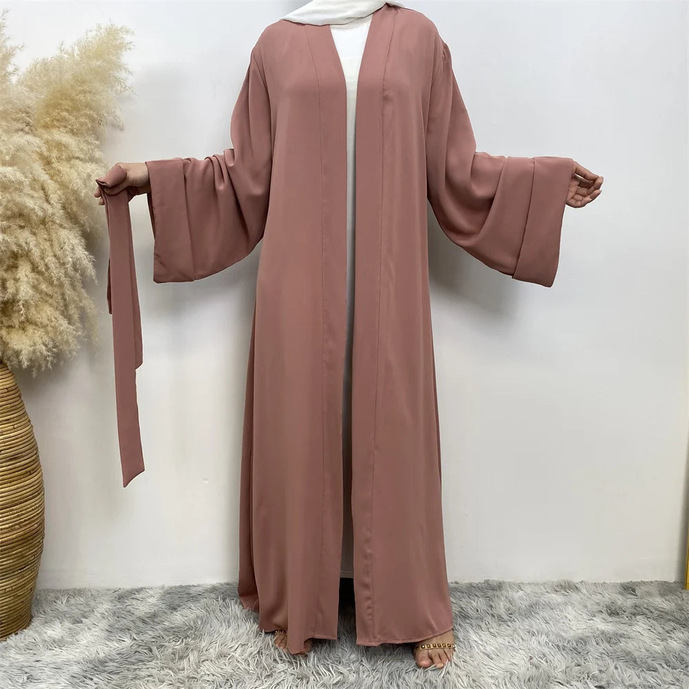 Fashion Dubai Abaya Long  Dresses with Belt Clothing AbayasDresses for Women 2025