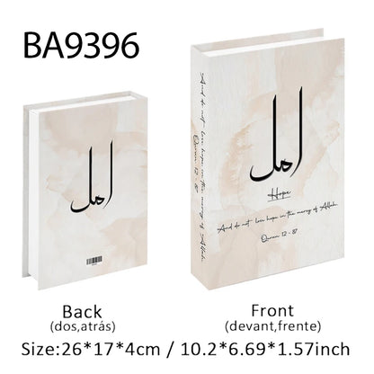 Islam Luxury Fake Book Storage Box Islamic Kaaba Mosque Decorative Books Home Decor Coffee Table Bedroom Interior Decoration
