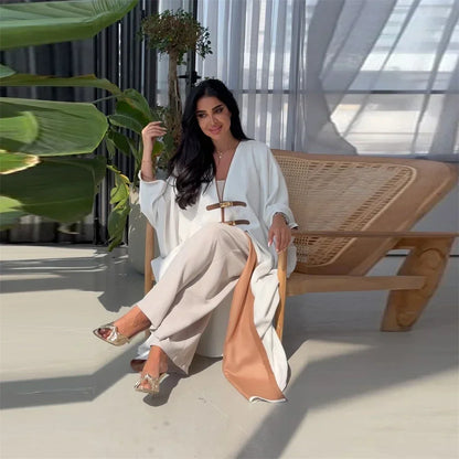 Kimono Abaya Dubai Saudi Arabia Kebaya Robe Fashion Dresses Abayas For Women 2025