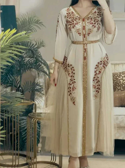 Luxury  Dress for Women  Abaya Evening Party Jalabiya Marocain Clothes 2025