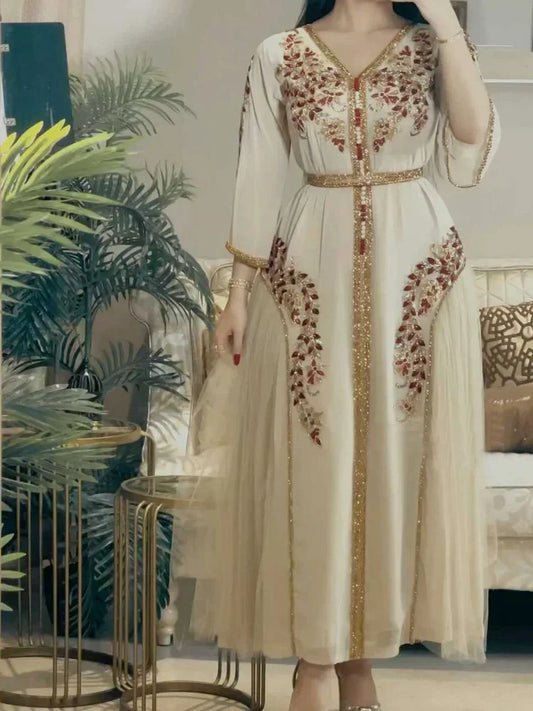 Luxury  Dress for Women  Abaya Evening Party Jalabiya Marocain Clothes 2025