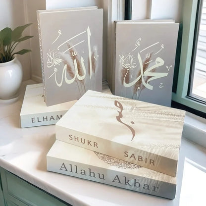 Islam Luxury Fake Book Storage Box Islamic Kaaba Mosque Decorative Books Home Decor Coffee Table Bedroom Interior Decoration