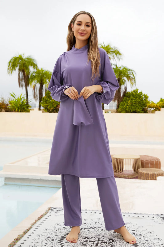 Femme Swimwear 2025 with Hijab Mujer Clothing Swimming Suit Modest Swimsuits Beach Cover Ups for Women